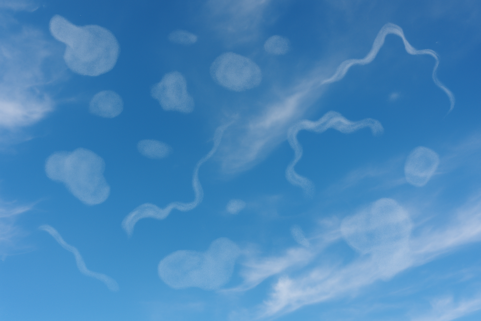 make it more smudge like floaters and less circle ones