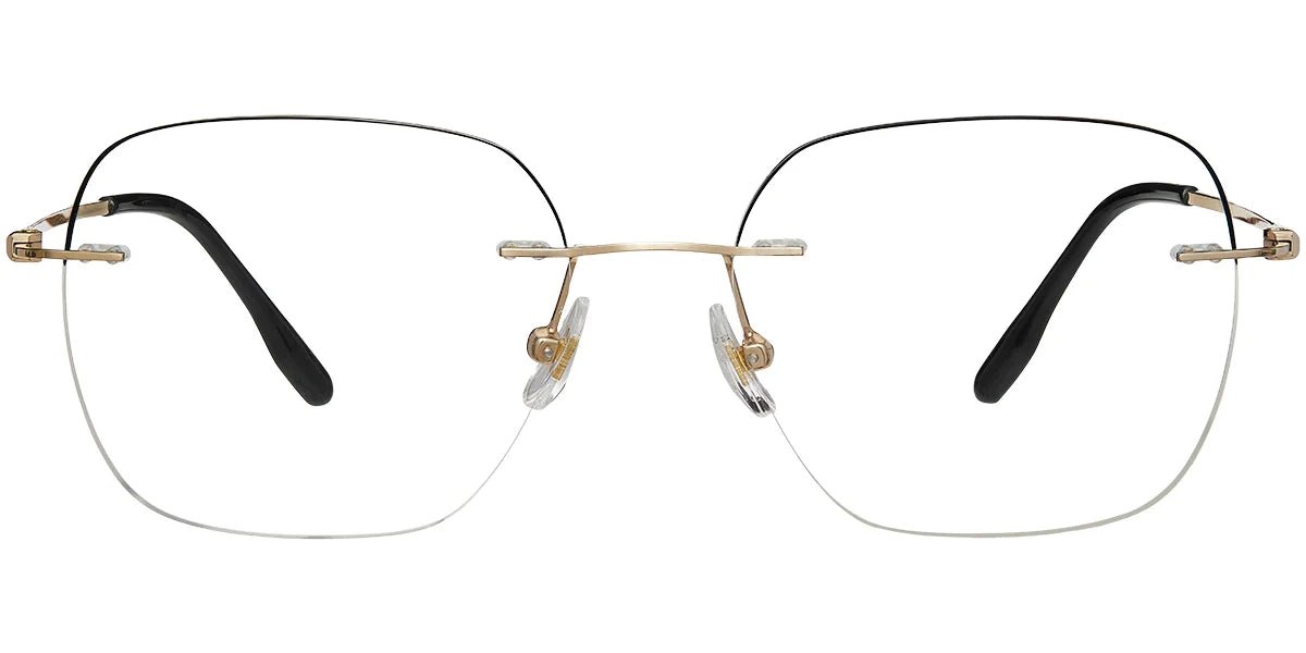 Titanium Square Blue Light Blocking Glasses BF7792 - Vynix