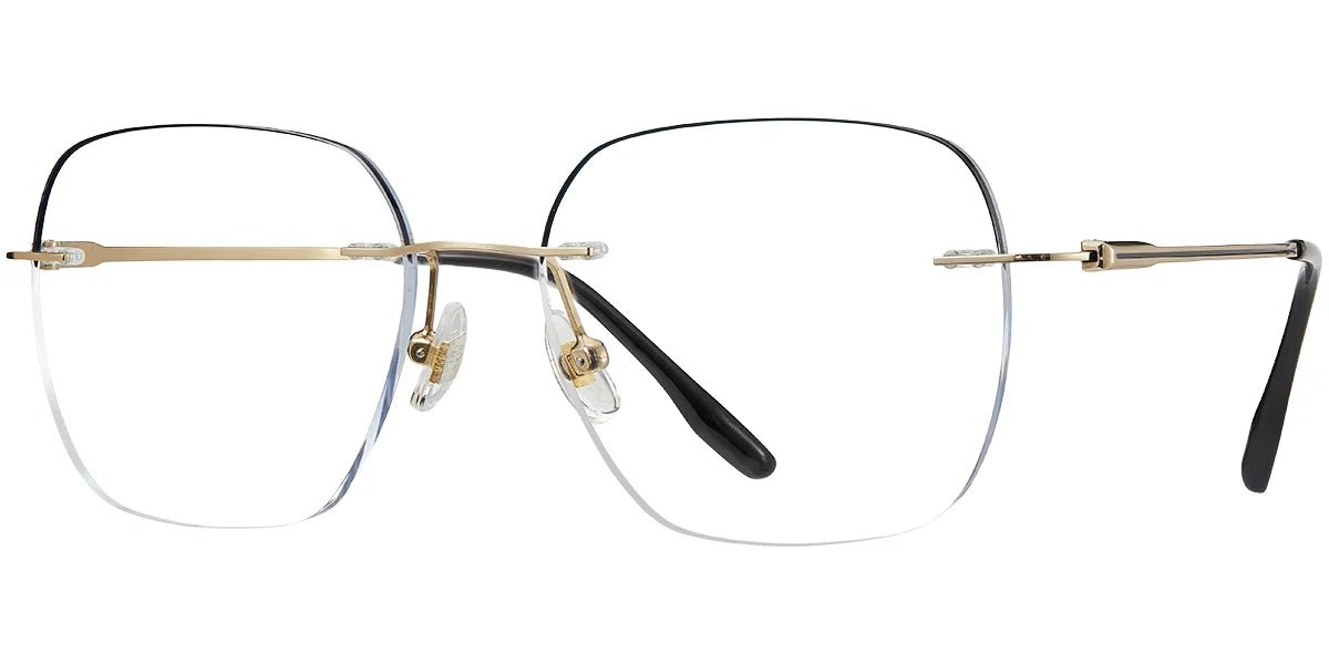 Titanium Square Blue Light Blocking Glasses BF7792 - Vynix
