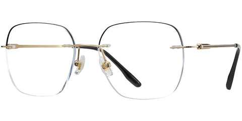 Titanium Square Blue Light Blocking Glasses BF7792 - Vynix